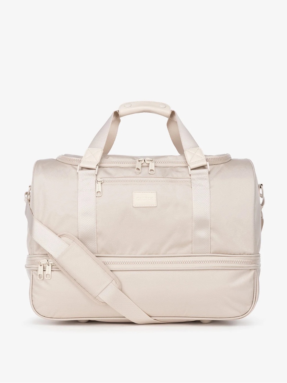 Calpak Stevyn Duffel Bag with shoe compartment in Dune - Picture 9 of 11